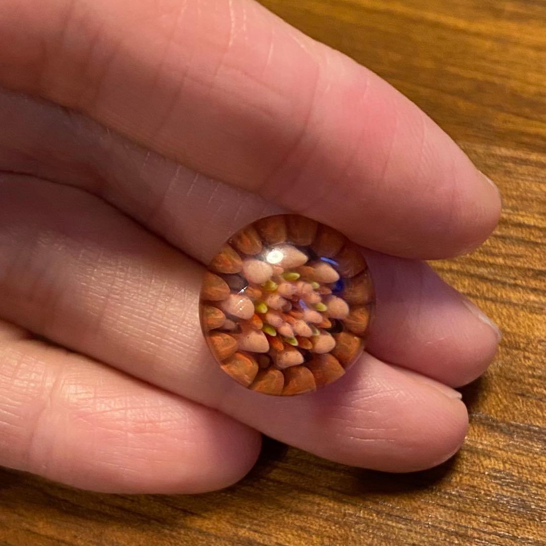 ガラス ヘアゴムパーツ