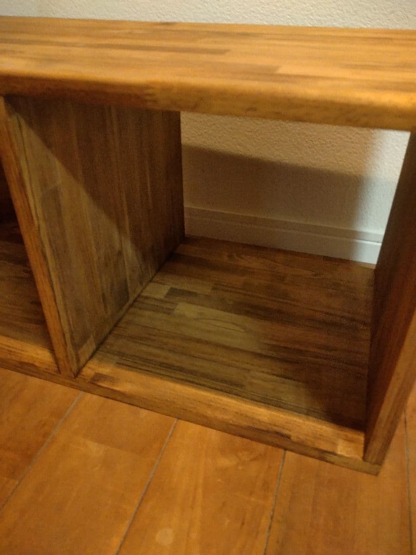 木製　ハンドメイド　オーダー　日の字型　テレビ台　水槽台　棚　シェルフ　本棚