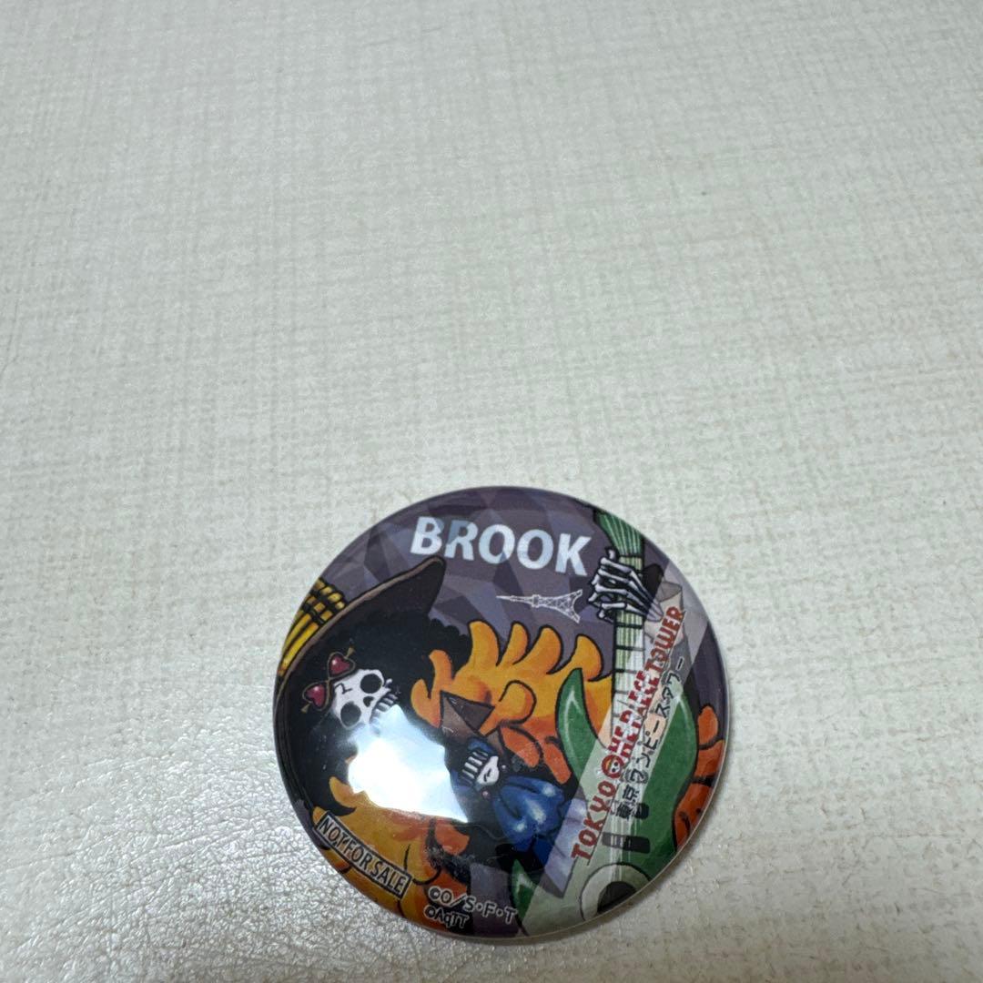 ワンピースタワー トンガリ缶バッジ ブルック&ステッカー&カード ブルックセット