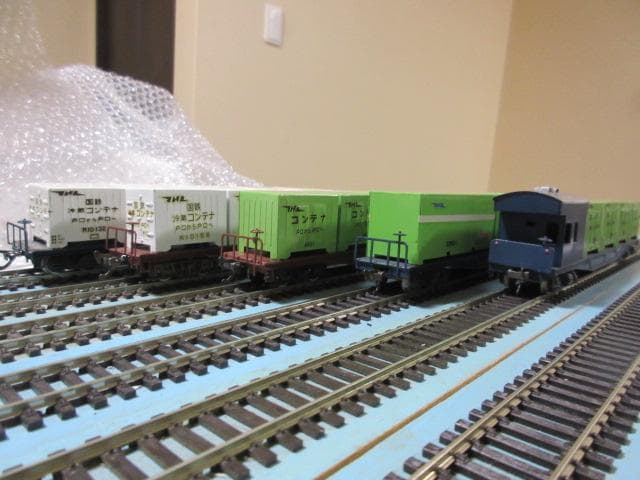 国鉄 コンテナ貨車 ５両セット HOゲージ（金属・エンドウ）