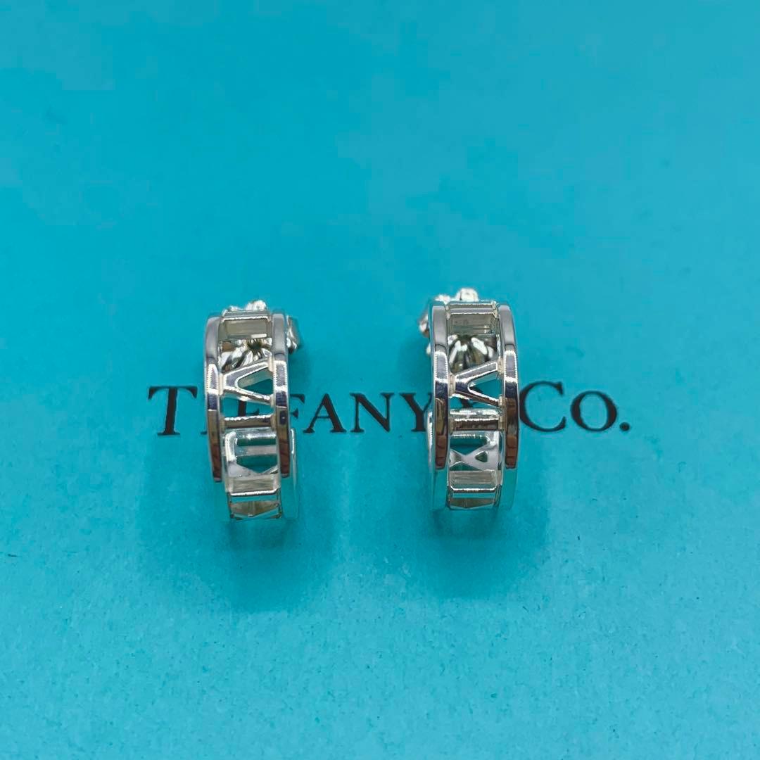 【超美品/箱付き】ティファニー　ピアス　アトラス　フープ　両耳　オシャレ　925