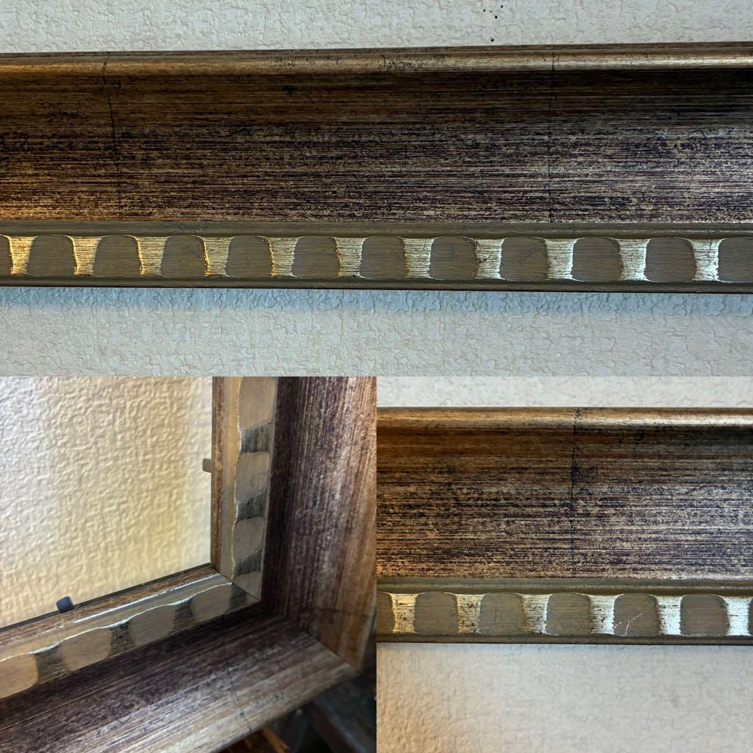 専用　レトロ　額縁フレーム枠のみ　2点セット　壁掛け　アート　アンティーク調