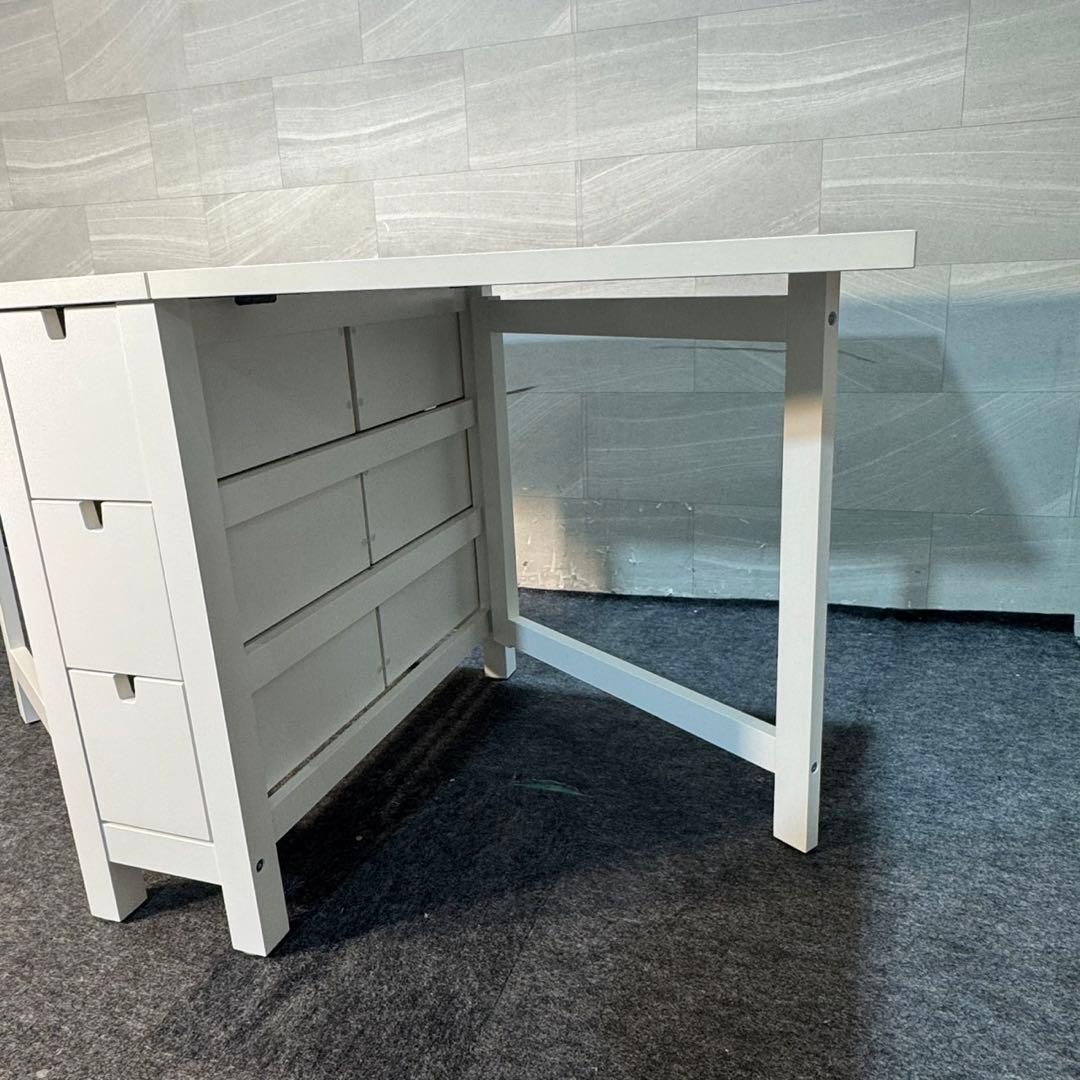 IKEA 伸縮テーブル ノールデンゲートレッグ チェア2脚セット d4752