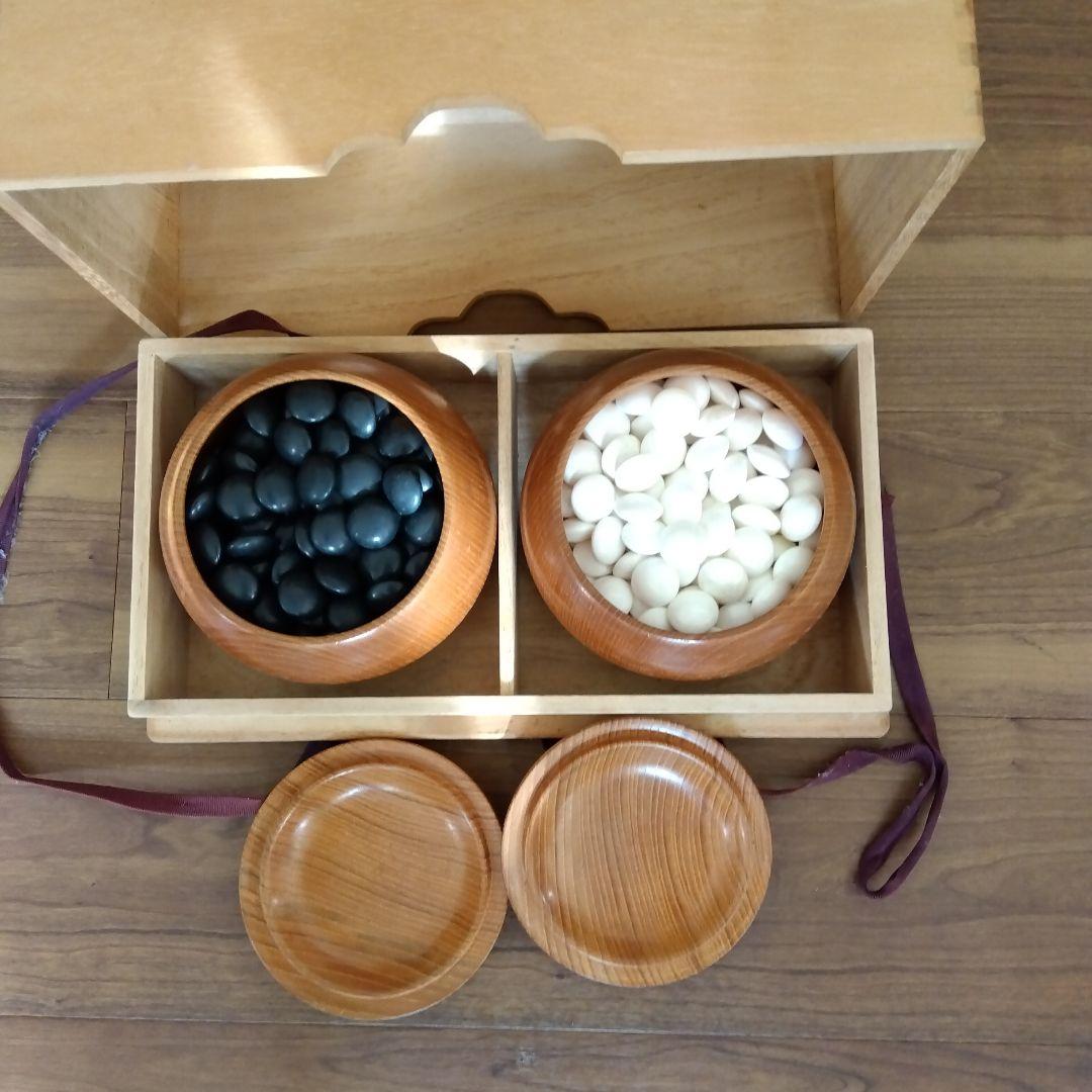 木製囲碁盤 碁石セット