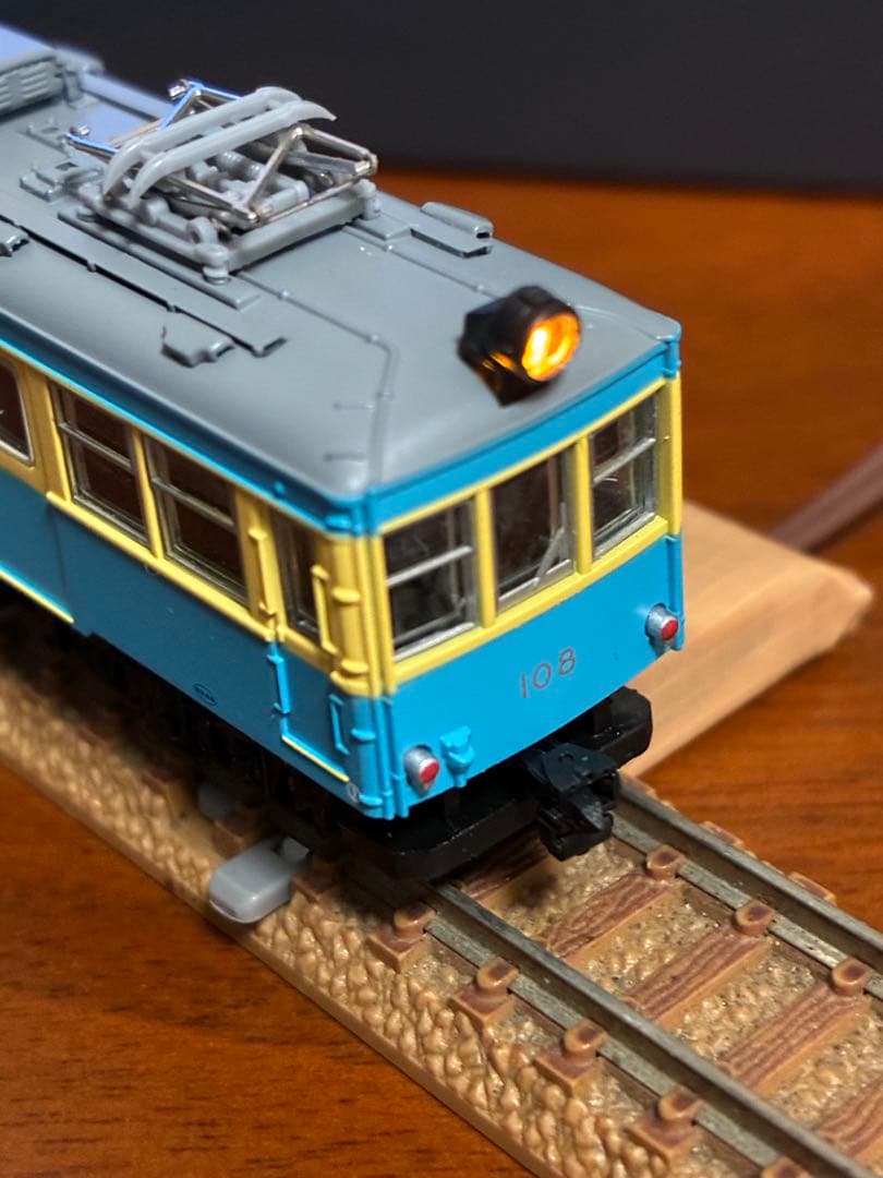 箱根登山鉄道 モハ2形 青塗装108号車 (M車) ライト点灯動力動作確認済
