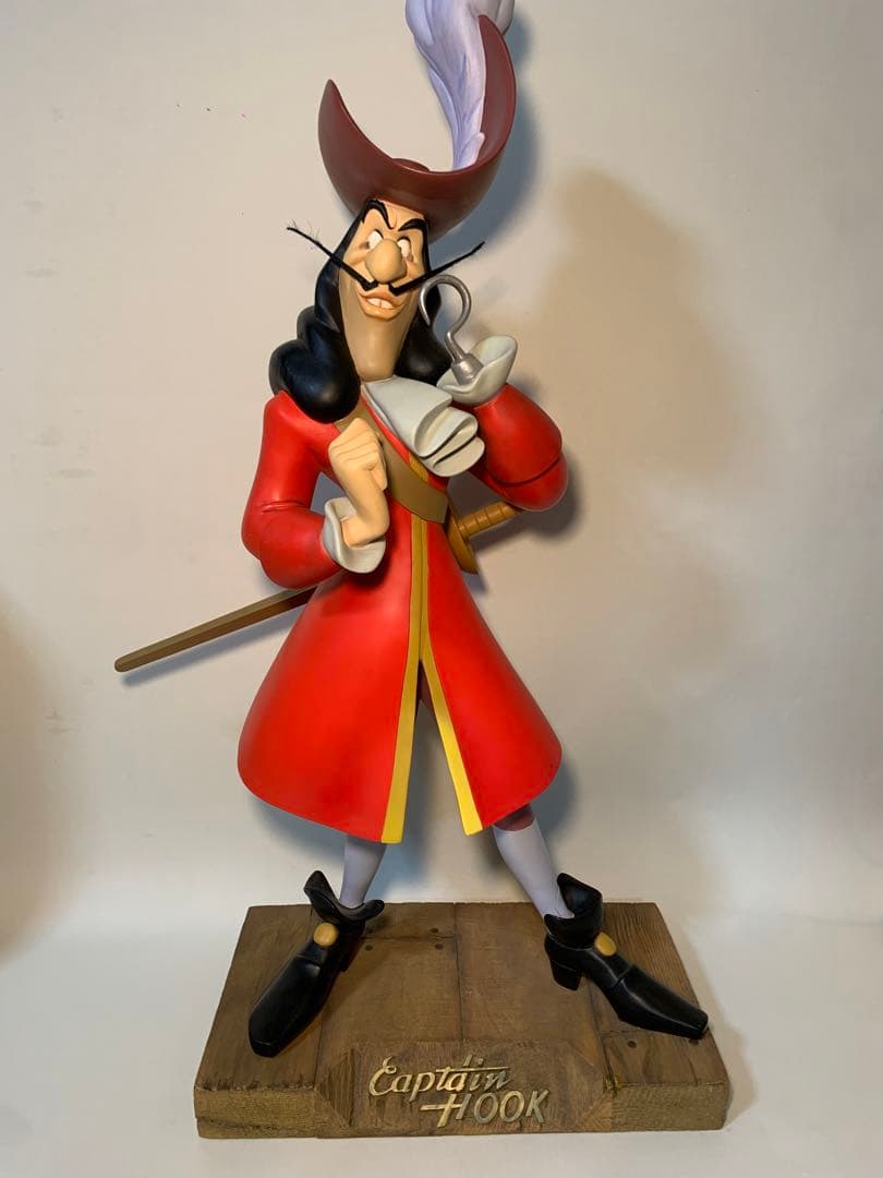 ディズニー ピーターパン　フック船長 ビッグ　フィギュア　スタチュー　レア