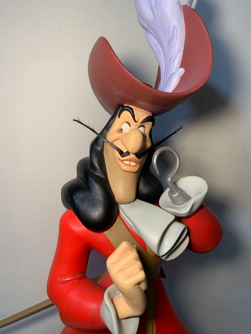 ディズニー ピーターパン　フック船長 ビッグ　フィギュア　スタチュー　レア