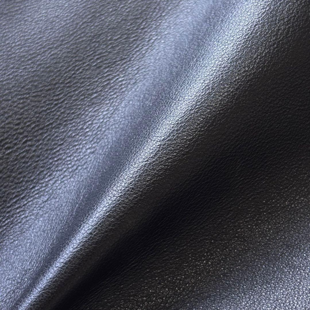 【美品】KADOYA ゴートレザーセミダブルジャケット FENNEL Lサイズ