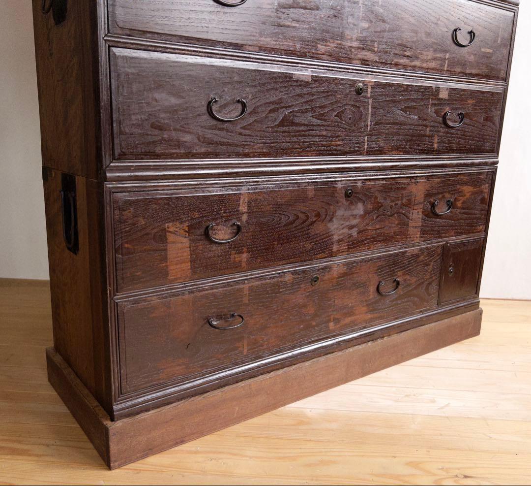 大型　和箪笥　高さ約159㎝　古道具　古家具　和家具　ビンテージ　アンティーク