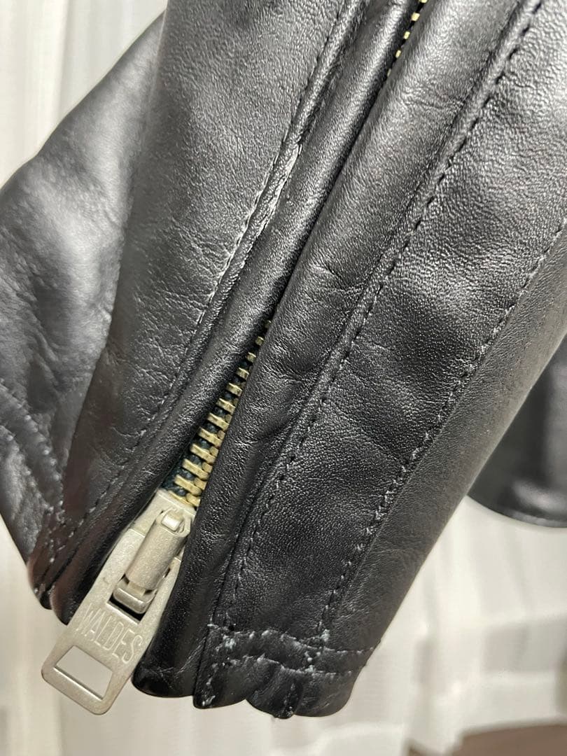 【@R】CHALLENGER シングル レザー ライダース ジャケット L