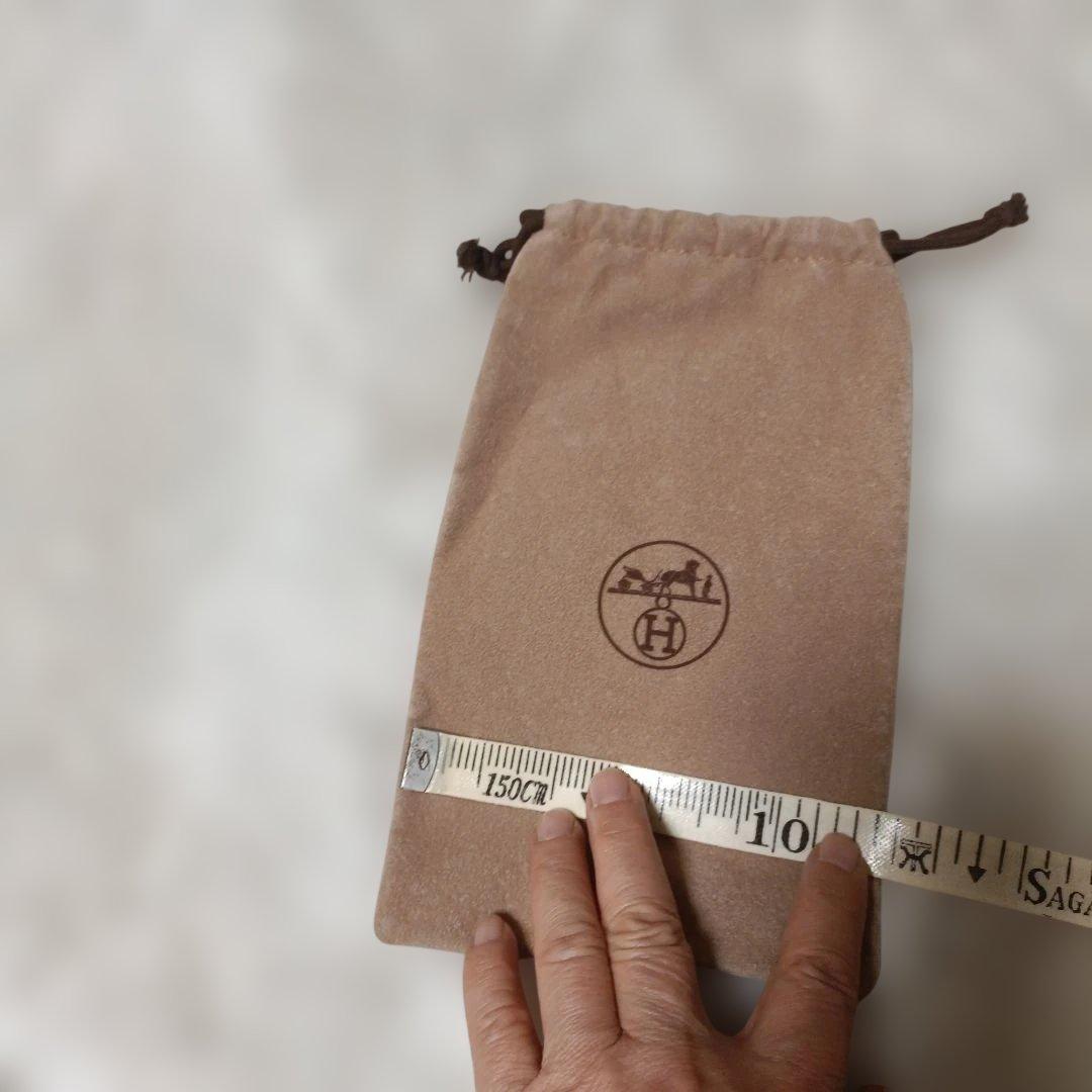 エルメス 保存袋　ポーチ ベージュ 約13cm x 20cm