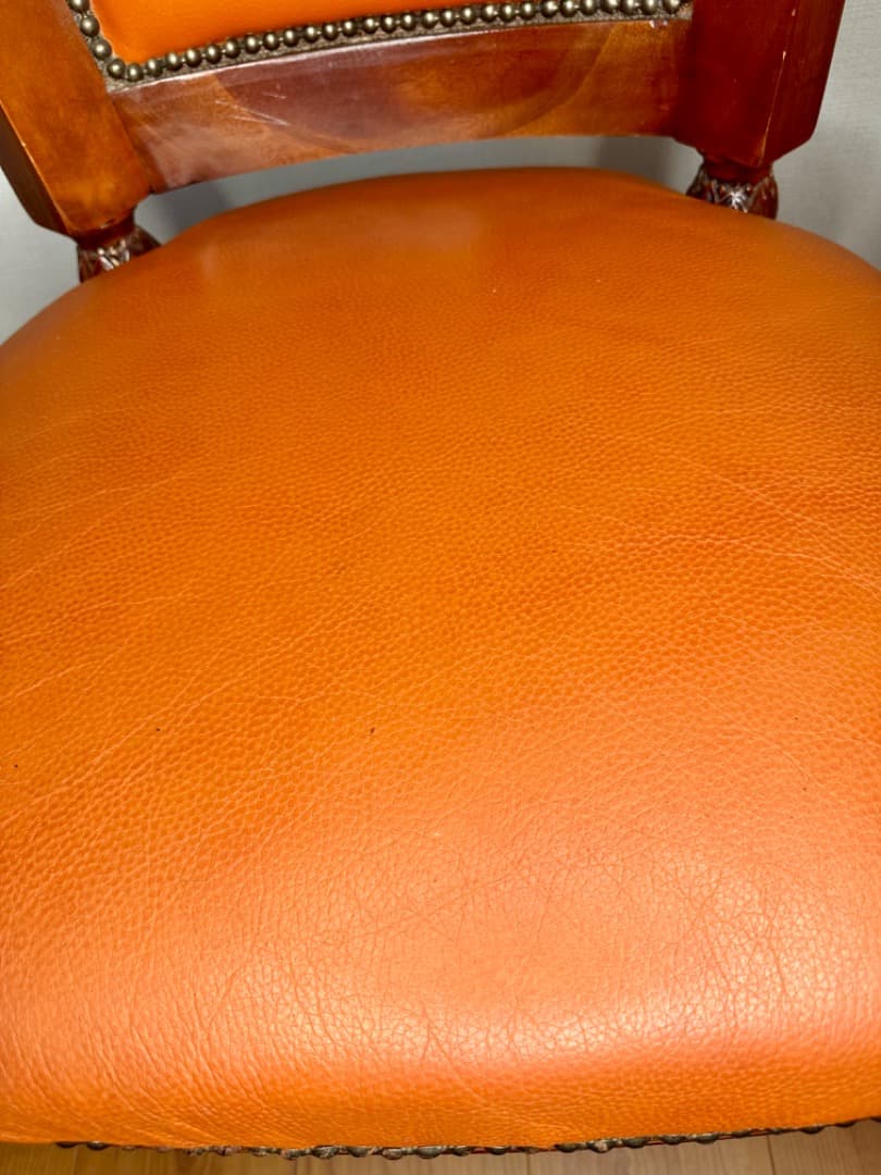 K*K様 イタリア製 レザー アームチェア②