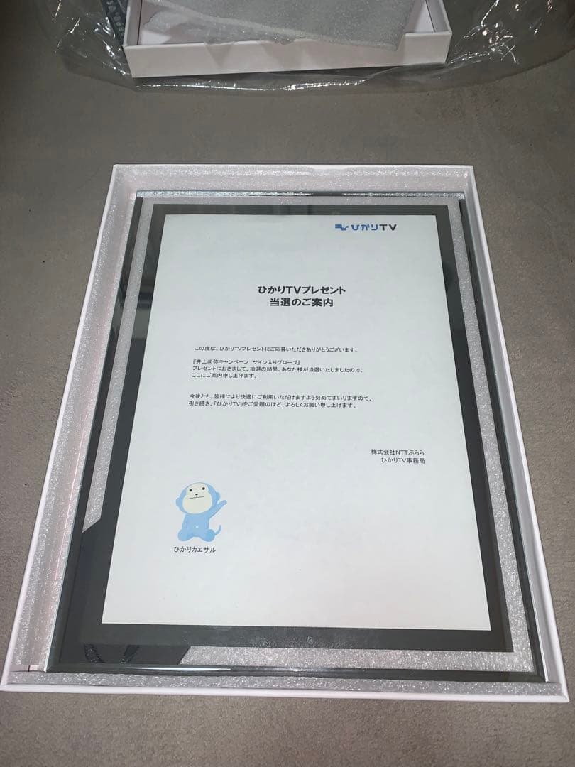 KenKen634井上尚弥選手サイン入りグローブ　ひかりTV当選品セット