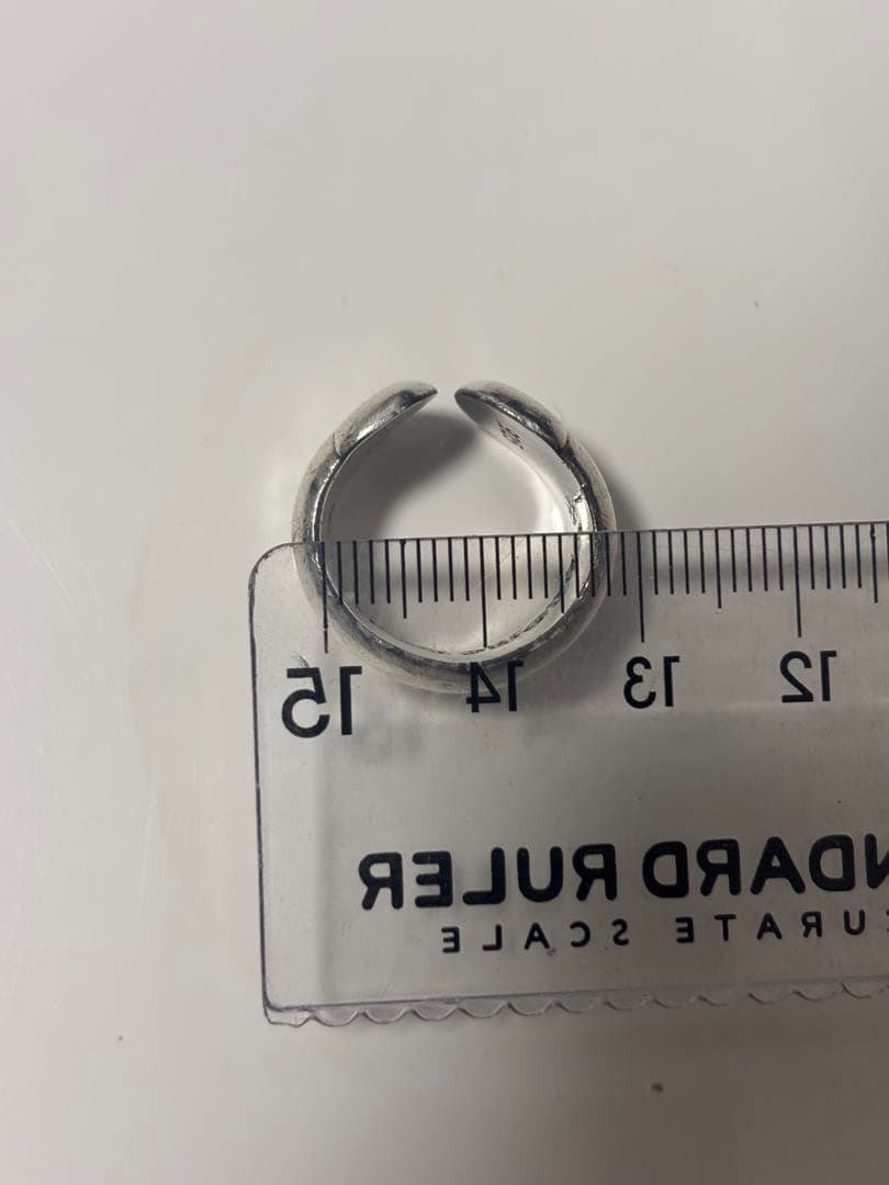 クロムハーツ CHROME HEARTS スモール スクロール ラベル リング