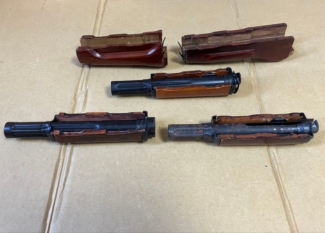 AK ウッドハンドガード　5点セット　ジャンク　電動ガン　ガスガン