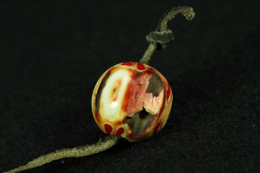 古美術 斑竹 鶴天 根付 提げ物 時代物(K-BB488)