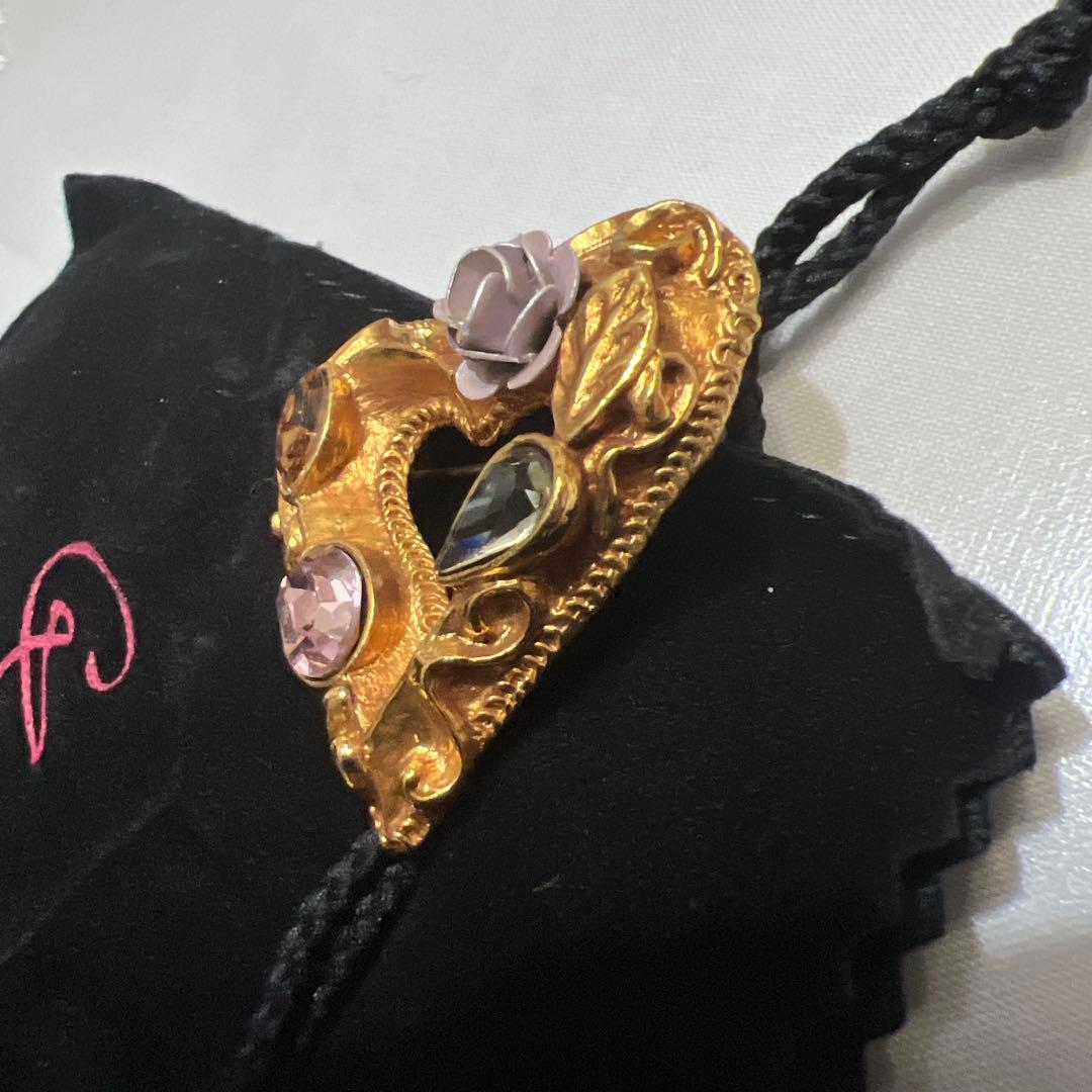 CHRISTIAN LACROIX ヴィンテージ ブローチ ハート