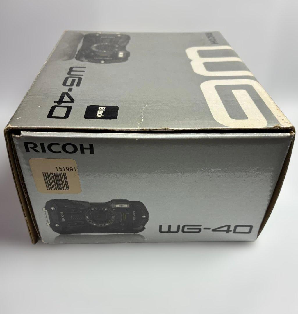 RICOH WG-40 防水デジタルカメラ　ブラック　付属品一式　説明書　箱付き