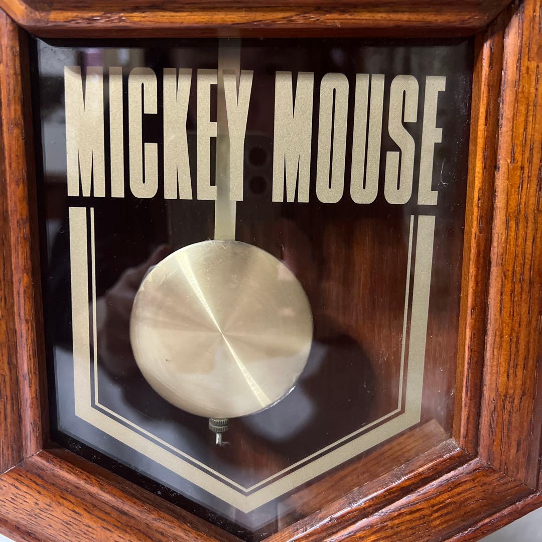 セイコー ディズニータイム ミッキーマウス 木製振り子時計　ディズニー