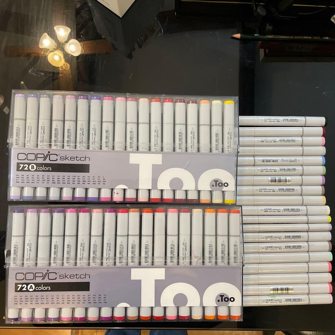 コピックスケッチAセットBセット144色➕19本