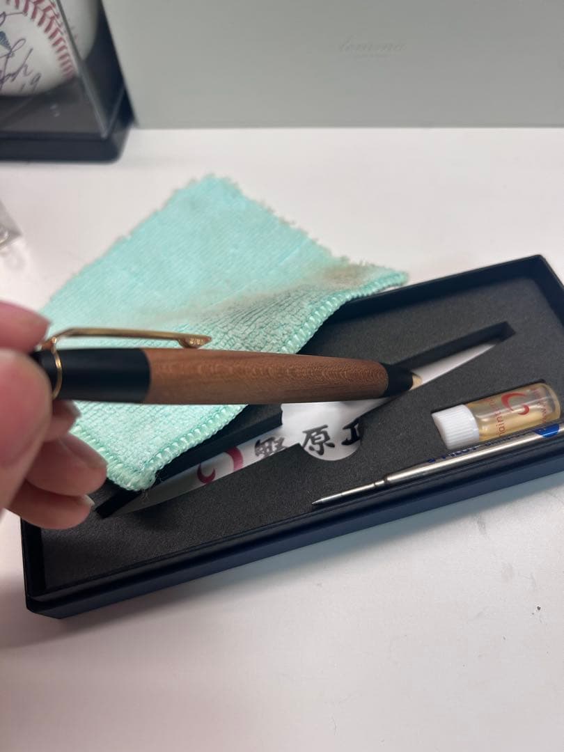 【最終値引き】新型　野原工芸　山桜　ボールペン 旧型似シャーペン機構付き