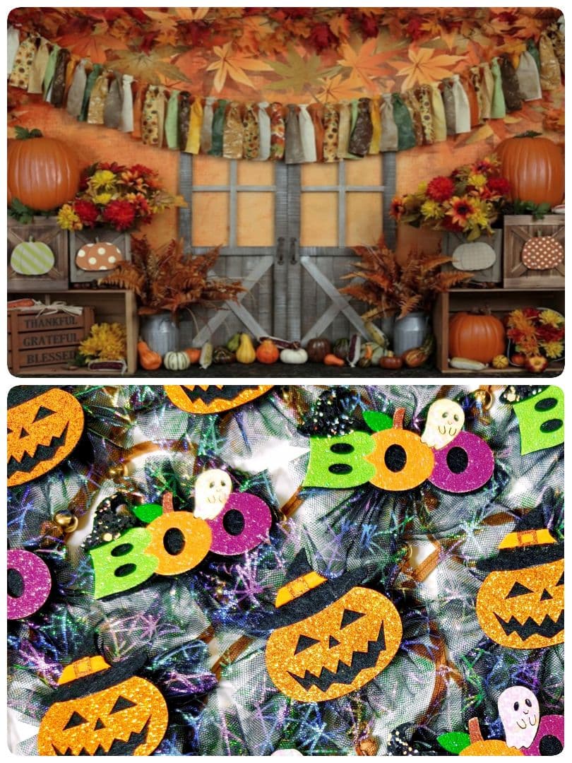 業務用　トリミングチョーカー　リボン　キラキラハロウィン　100個　10月