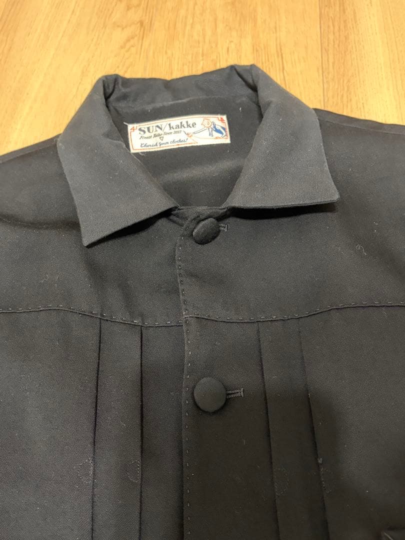 SANKAKKEI（サンカッケイ）ジージャン風黒ジャケット