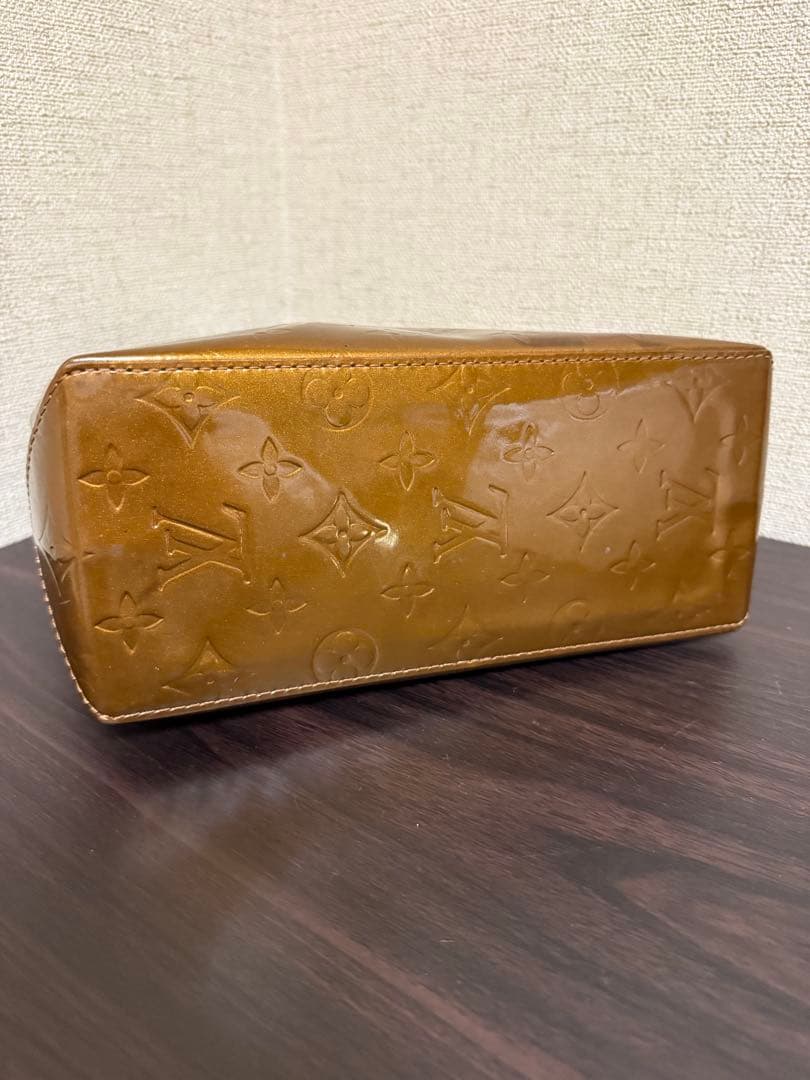 優　片面色移りLouis Vuitton ブロンズ ヴェルニ リードPM
