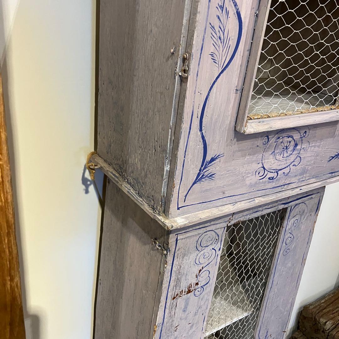 フランス　アンティークキャビネット　鳥小屋風