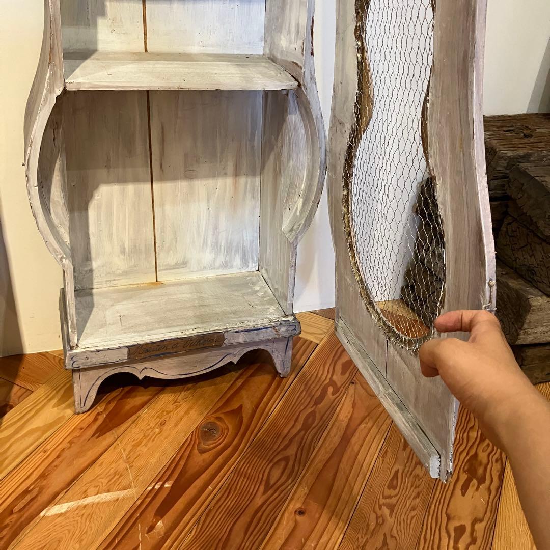 フランス　アンティークキャビネット　鳥小屋風