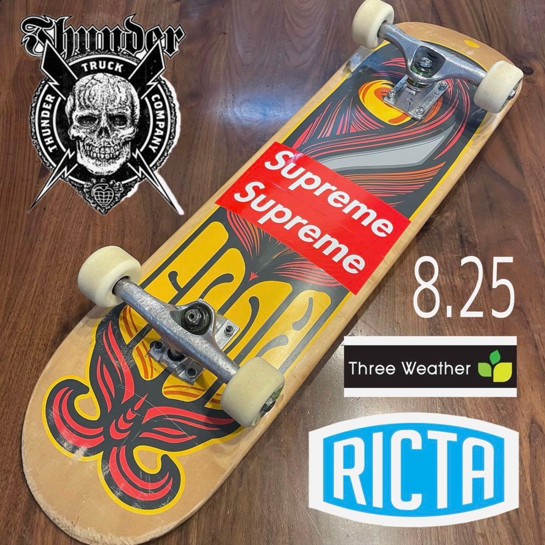 スケボー　コンプリート　サンダートラック　リクタウィール　スリーウェザー