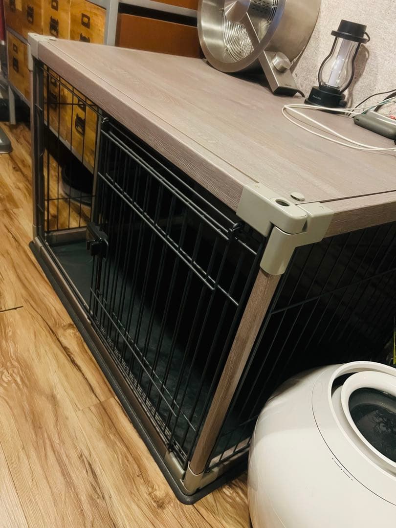 アイリスオーヤマ 犬 サークル ウッディ ケージ グレー PIWS-960