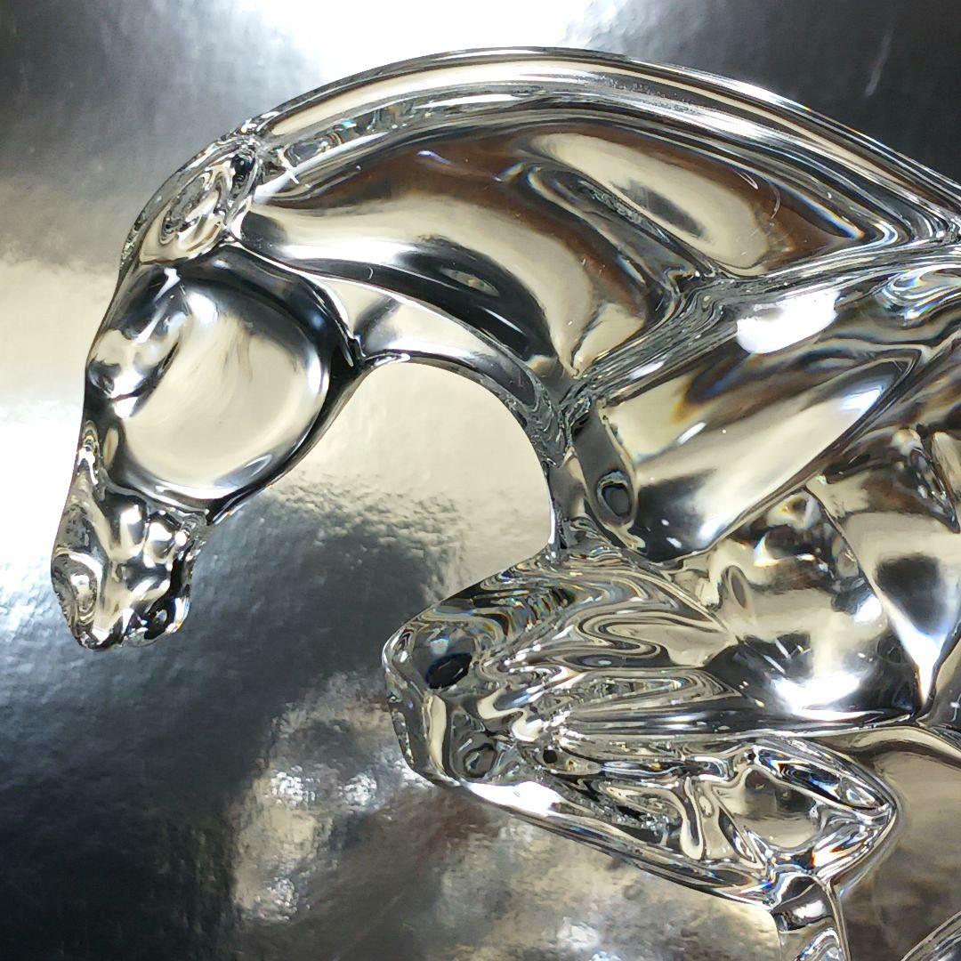 Y2799-1 バカラ ジャンピングホース 馬 置時計 横16㎝