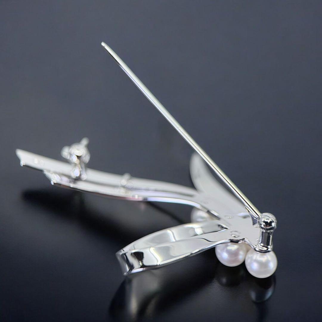【未使用保管品】ミキモト アコヤ　本真珠　パール　ブローチ　コサージュ