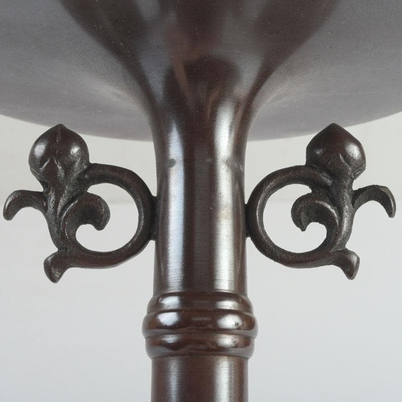 spring　八尾祥栄作　鋳銅　桔梗形　一文字　花入　共箱　C　9390