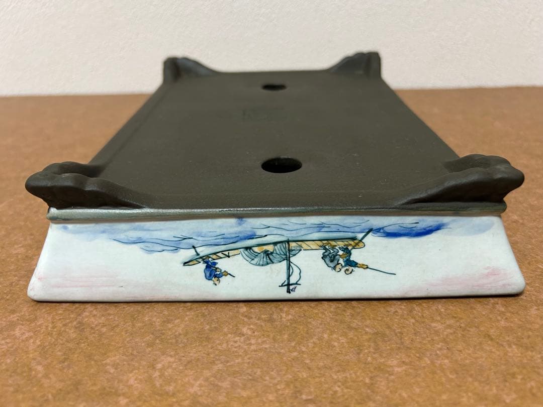 陶翠　絵鉢　盆栽鉢　小品盆栽　山野草