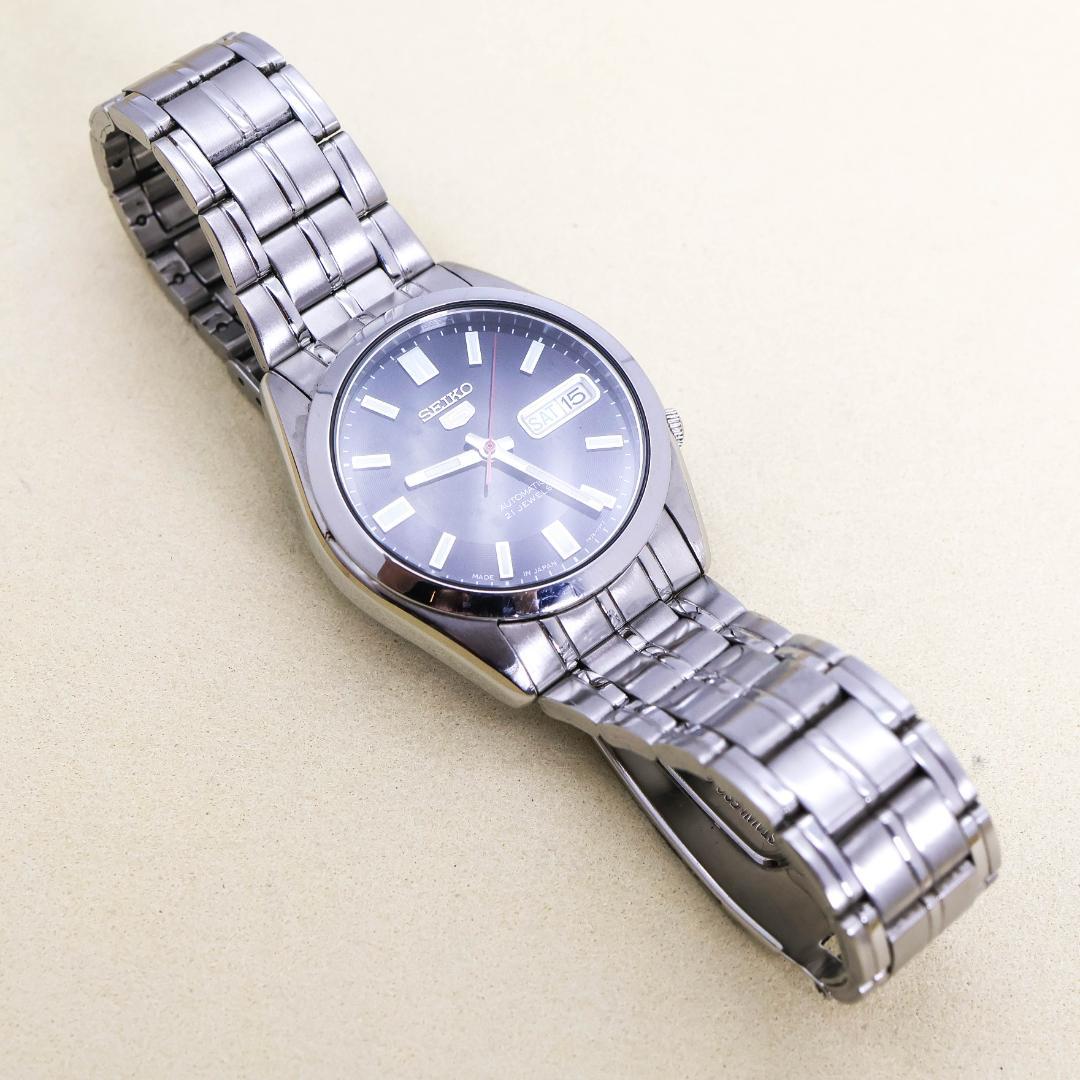 稼働 SEIKO 5 腕時計 機械式 自動巻き 裏スケ デイデイト 2555