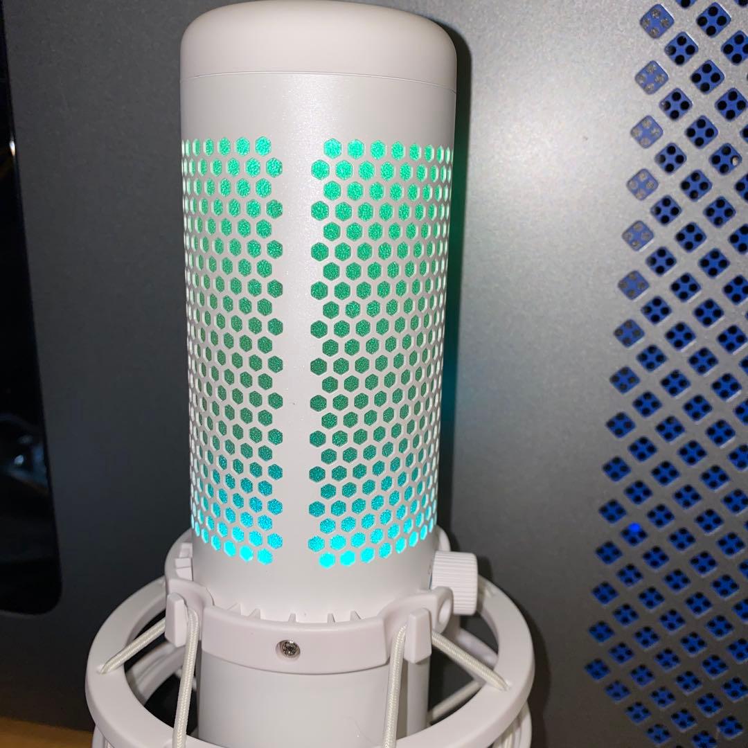 HyperX QuadCast S ホワイト 白 コンデンサーマイク