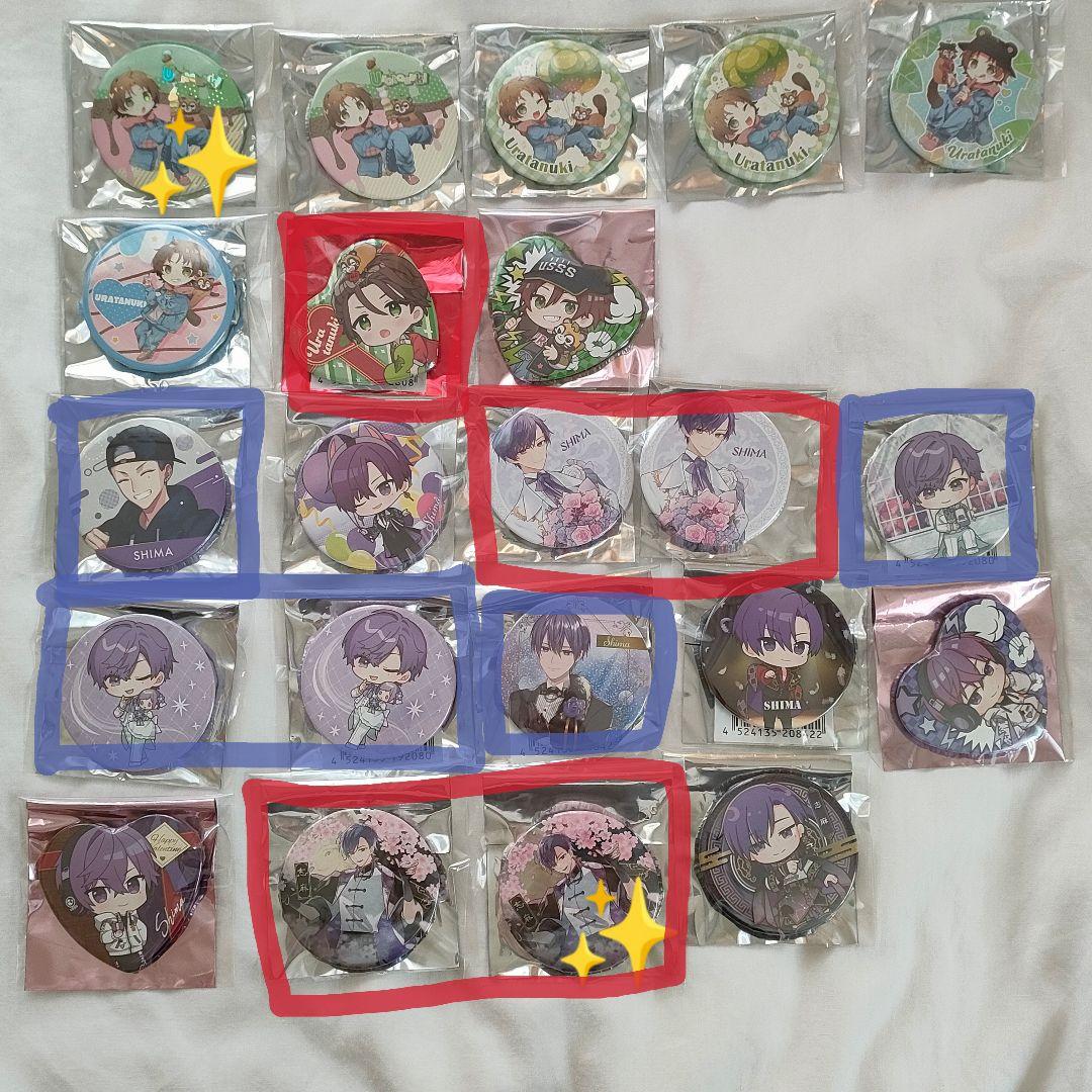 浦島坂田船 缶バッジ まとめ売り