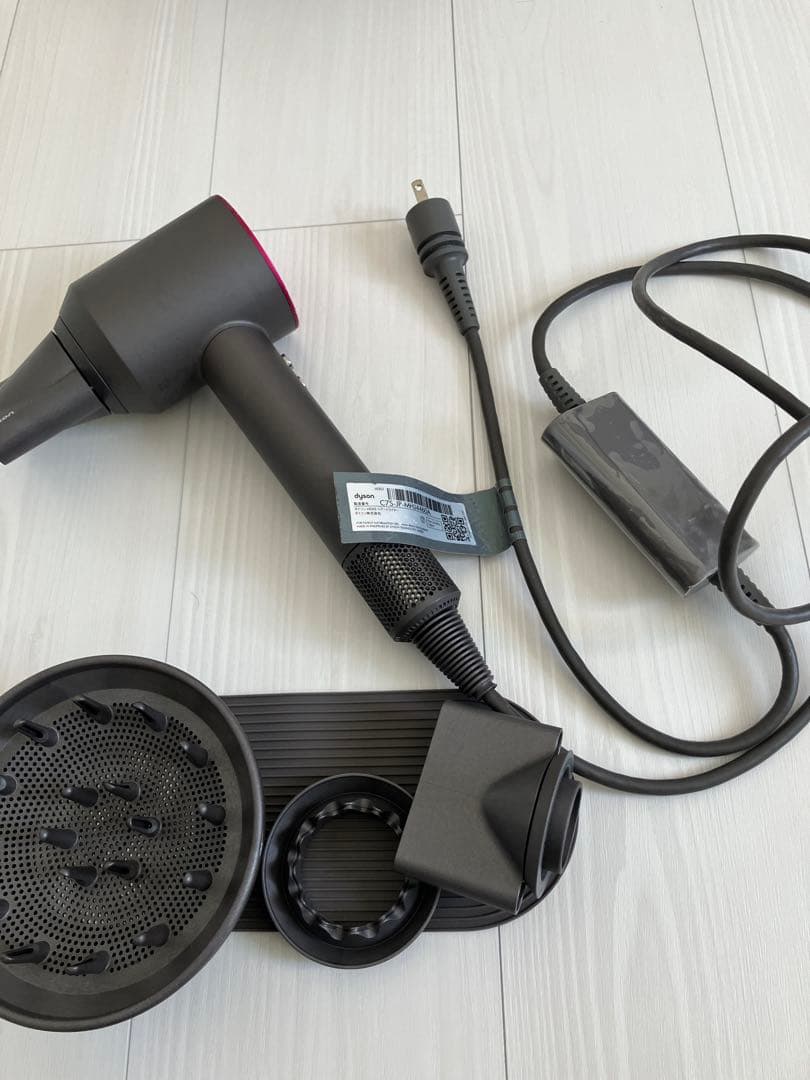 グレー ヘアドライヤー ディフューザー付き