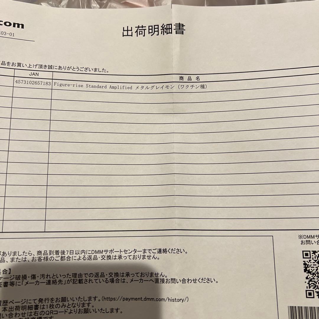 メタルグレイモン ワクチン種 フィギアライズスタンダード BANDAI デジモン