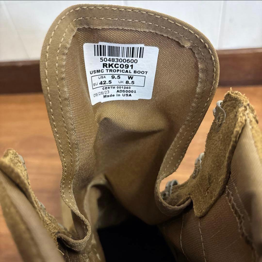 未使用品　米軍実物　ROCKY USMC TROPICALBOOT US9.5W