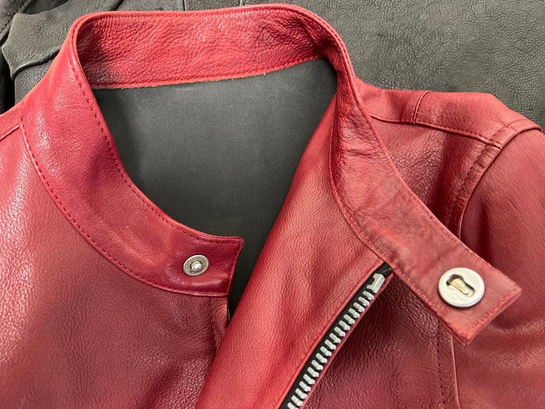 試着のみ BACKLASH シングルライダース RED S