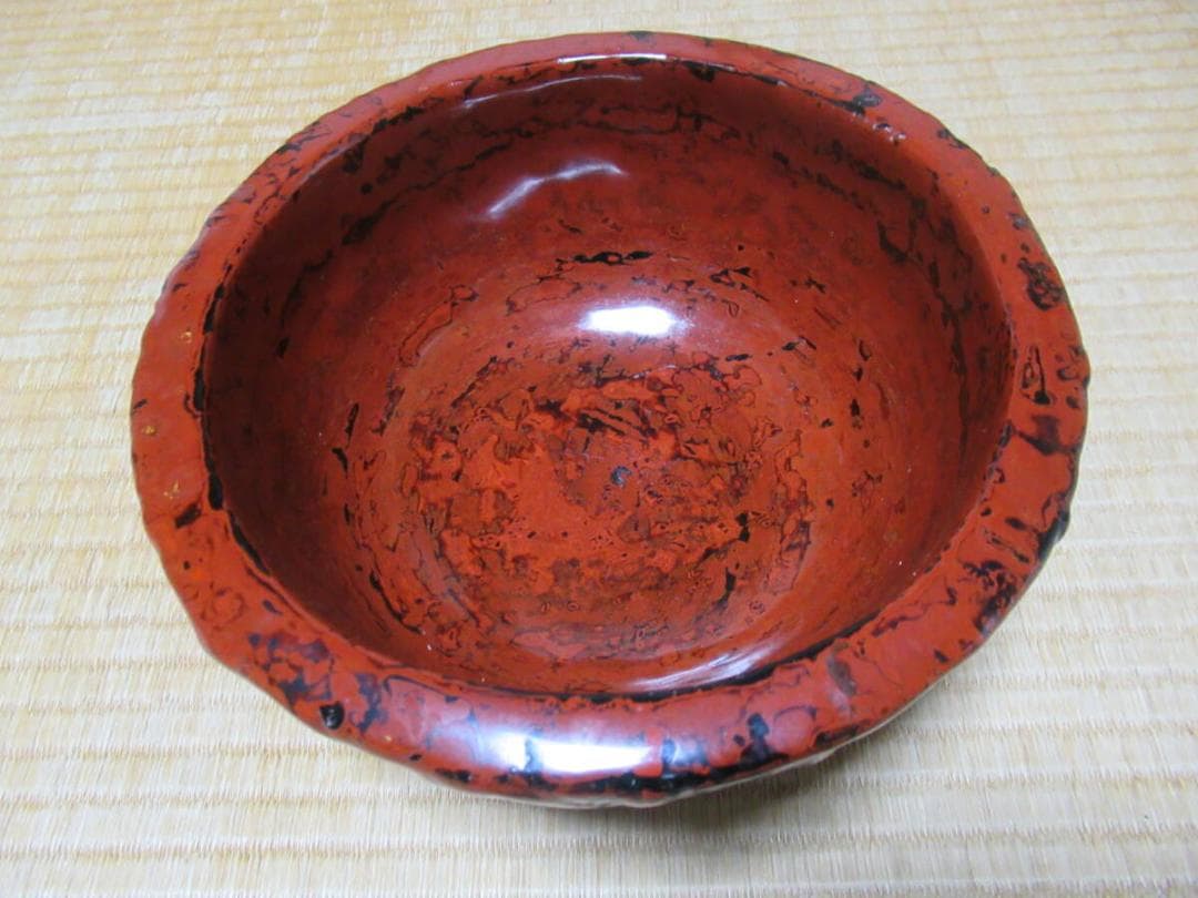 ◆極希少 唯一無二 1850年頃 箱入！会津塗 漆鉢 古乾漆 サンモトヤマ収集