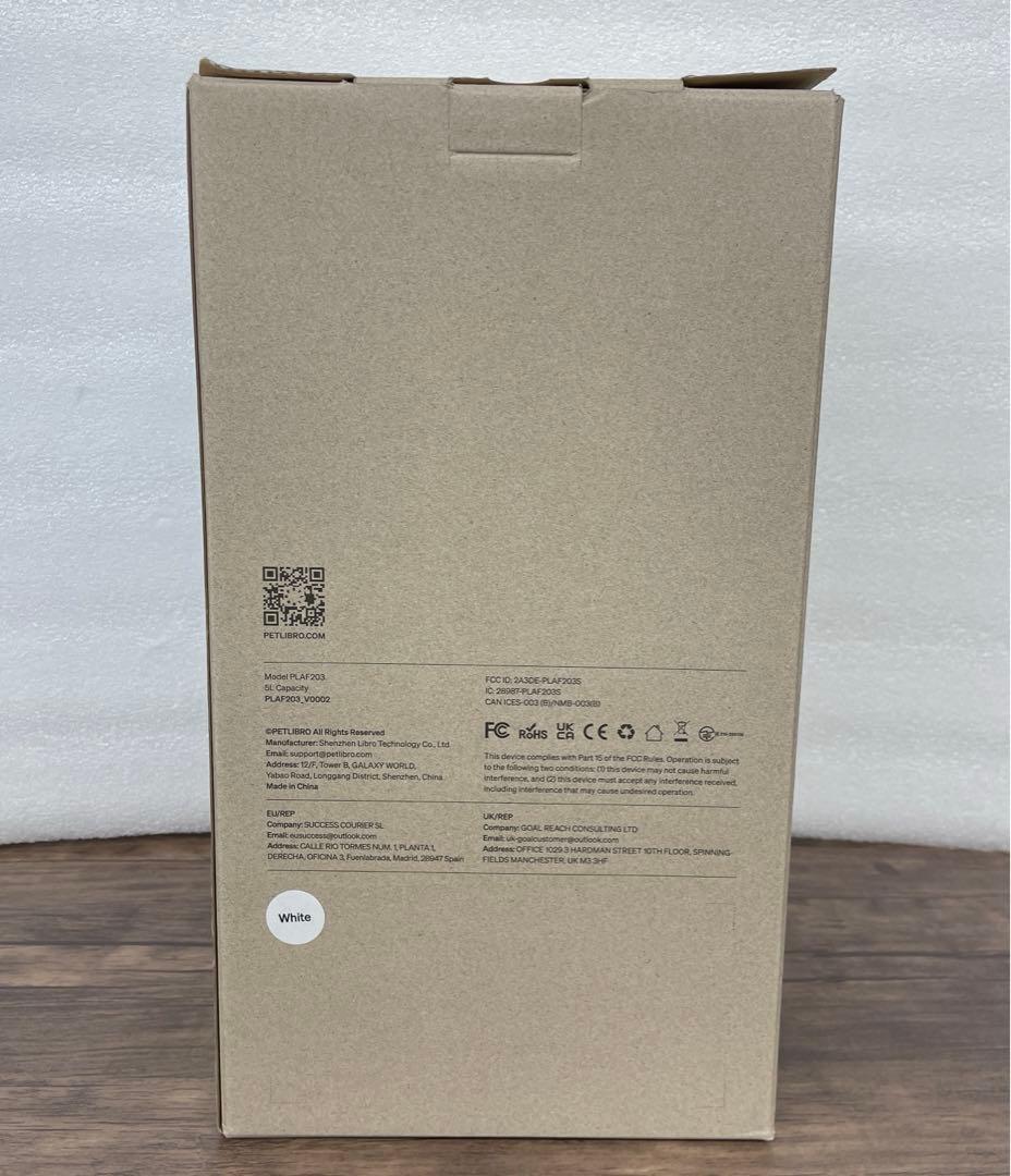 12130 PETLIBRO 自動給餌器 猫 カメラ付き 5L大容量 ホワイト