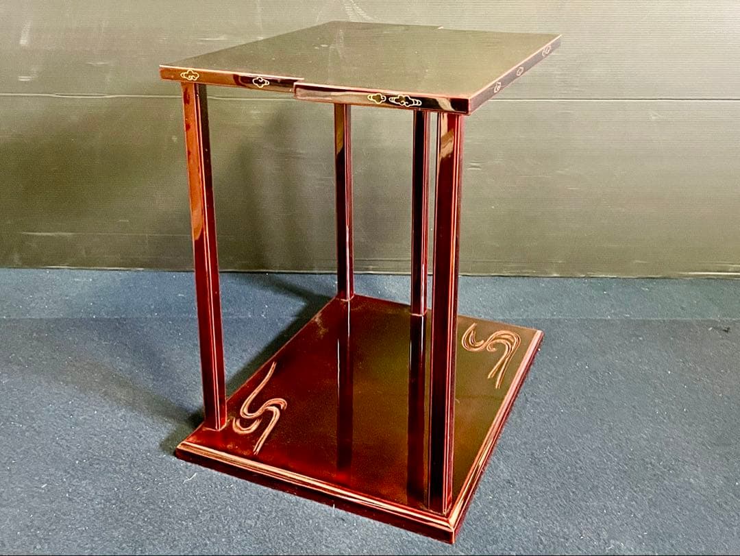 割引❣️「母」 鵬雲斎好 山雲棚 輪島塗 茶平一斎 裏千家 共箱 （93F①）