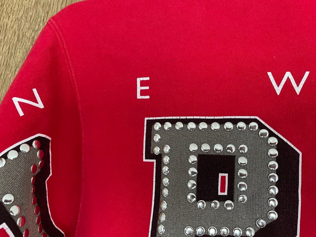 supreme_フーディー_レッド