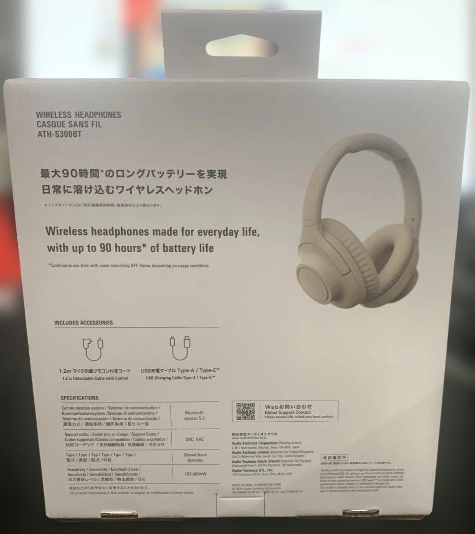 大特価・新品 オーディオテクニカ　ヘッドホン　ATH-S300BT BG