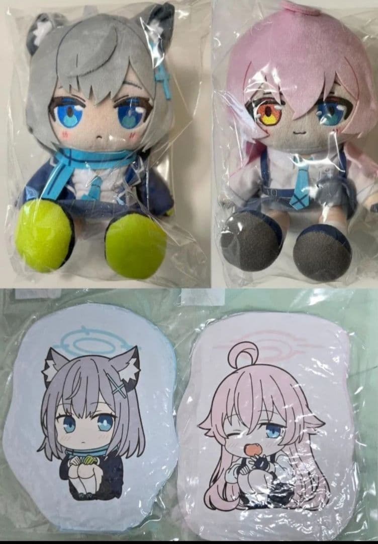 ブルーアーカイブ シロコ ホシノ ダイカットクッション ちょこぷに