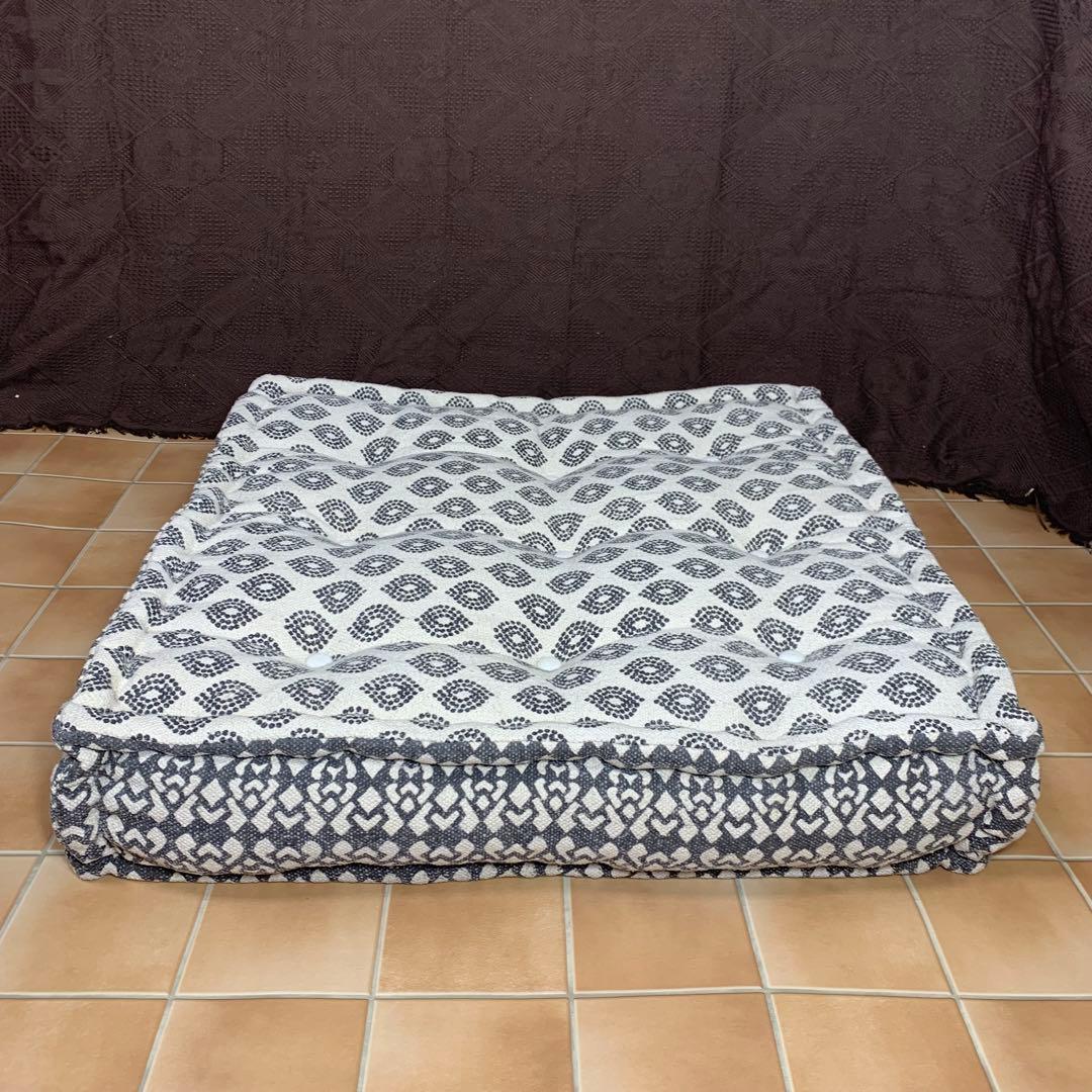 【美品】アデペシュ ブロックマルチソファ オットマン ホワイト